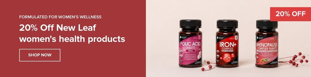 20% Off New Leaf Women's Health Products